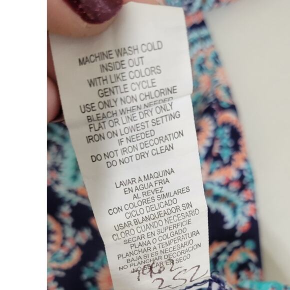 Sequin Hearts Dress Womens Small Midi Boho Cottage Core Peasant Whimsical Dress - Picture 6 of 7